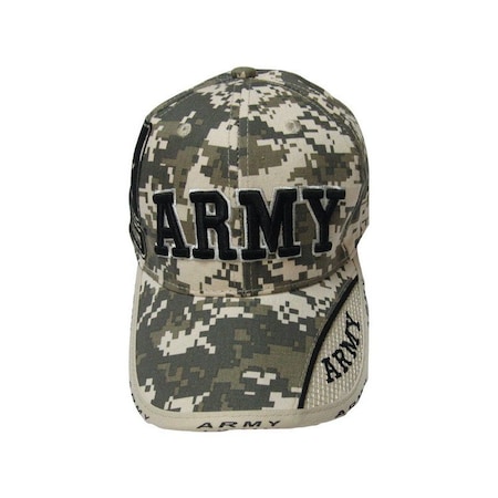 Jwm JWM U.S. Army Logo Baseball Cap Digital Camouflage One Size Fits All 10060